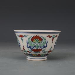 大明成化斗彩龍鳳紋杯仿古瓷器古董古玩包老保真收藏真品老貨 歷史價格詳細信息