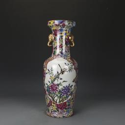 大清雍正胭脂紅描金浮雕昆蟲玉壺春瓶 仿古瓷器古董古玩收藏真品 歷史價格詳細信息