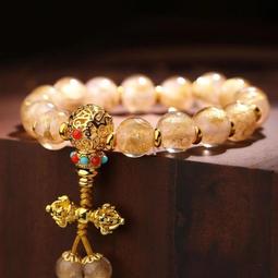 香灰琉璃手串手鍊女男五彩佛珠多寶吞金獸老秦款時尚手串 歷史價格詳細信息
