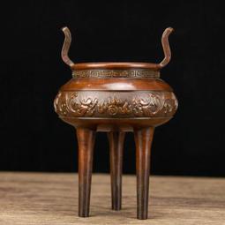 銅香爐居家復古宣德爐古玩雜項收藏仿紫銅小香薰爐 歷史價格詳細信息