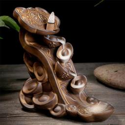 倒流香爐創意陶瓷煙觀賞塔香沈香點香座家用室內擺件檀香線香熏爐  露天市集  全臺最大的網路購物市集 歷史價格詳細信息