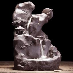 紫砂 倒流香爐 陶瓷紫砂倒流香渡海觀音 佛教用品佛具擺件 塔香線香 歷史價格詳細信息