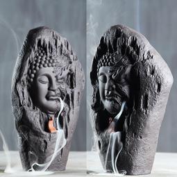 紫砂倒流香爐禪意佛手檀香爐家用室內仿古香薰爐大號香道創意擺件 歷史價格詳細信息