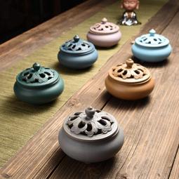 香爐小號陶瓷仿古盤香檀香爐 家用室內凈化空氣創意香薰家居擺件 歷史價格詳細信息