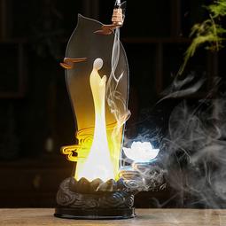 倒流香爐禪意陶瓷創意高山流水齊天大圣大號居室塔檀香香薰爐擺件公司開 歷史價格詳細信息