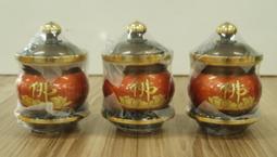 全新 / 銅製 / 供佛杯 / 咖啡色底 / 招財進寶字 / 總高約 11 公分 / 3 個一組 歷史價格詳細信息