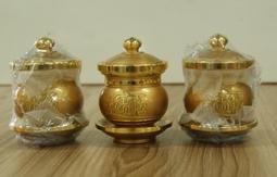 全新 / 銅製 / 供佛杯 / 咖啡色底 / 招財進寶字 / 總高約 11 公分 / 3 個一組 歷史價格詳細信息