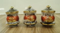 全新 / 銅製 / 供佛杯 / 咖啡色底 / 招財進寶字 / 總高約 11 公分 / 3 個一組 歷史價格詳細信息