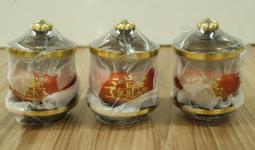 全新 / 銅製 / 供佛杯 / 咖啡色底 / 招財進寶字 / 總高約 11 公分 / 3 個一組 歷史價格詳細信息