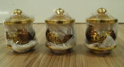 全新 / 銅製 / 供佛杯 / 咖啡色底 / 招財進寶字 / 總高約 11 公分 / 3 個一組 歷史價格詳細信息