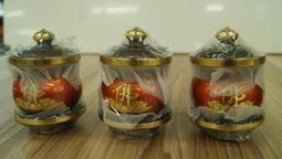 全新 / 銅製 / 供佛杯 / 咖啡色底 / 招財進寶字 / 總高約 11 公分 / 3 個一組 歷史價格詳細信息