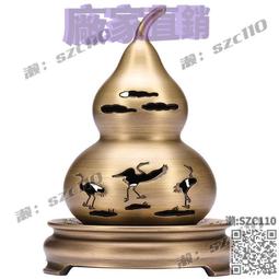 葫蘆擺件全銅五福臨門步步高升葫蘆擺件客廳玄關開業祝福大號葫蘆【台灣公司免稅開發票】 歷史價格詳細信息