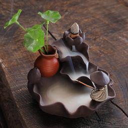 立減20倒流香器流香爐高山流水辦公桌擺件男士高檔創意壇香檀香爐網紅。 歷史價格詳細信息