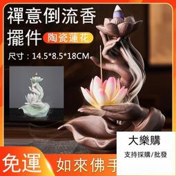 紫砂倒流香爐禪意佛手檀香爐家用室內仿古香薰爐大號香道創意擺件 歷史價格詳細信息