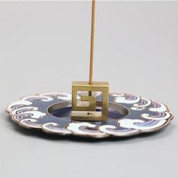 琺瑯彩香盤供佛24小時薰盤香爐12伸縮香托盤塔家用香爐佛廟架琉璃 歷史價格詳細信息