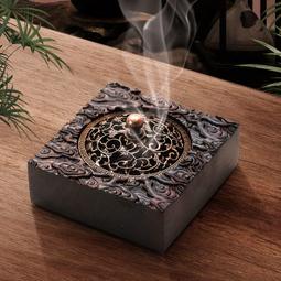 黑檀木香爐熏香家用檀香爐室內沉香香薰爐車載木質盤香爐安神茶道 歷史價格詳細信息