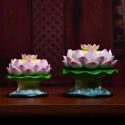 蓮花油燈盞，非銅制，日本回流，擺件，高浮雕款，厚實，有刮傷，22124 歷史價格詳細信息