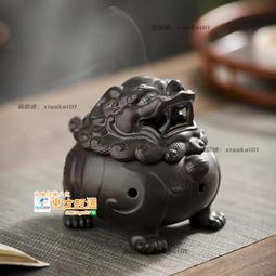 甄選✨中式玄關風水擺件 創意紫砂擺件 禪意小和尚 濟公 降龍羅漢 倒流香爐 塔香熏香爐 功夫茶具配件 歷史價格詳細信息