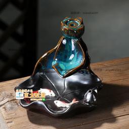 甄選✨創意陶瓷倒流香爐 薰香家用檀香爐月亮香座 室內禪意新吊式香爐擺件 家居裝飾用品 歷史價格詳細信息