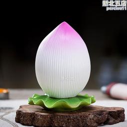 佛前蓮花燈供佛家用七彩插電長明燈觀音菩薩荷花供燈財神蠟燭台燈 歷史價格詳細信息