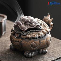 【精選】【精選】陶瓷狻猊大號盤香爐家用室內貔貅香薰爐檀香沉香熏香擺件茶道裝飾 歷史價格詳細信息