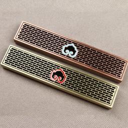 熱賣仿古合金香插香座迷你指尖香爐配件銅葫蘆九孔水滴獅子爐動物香托 歷史價格詳細信息