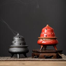 【熱賣】中式陶瓷福祿香爐家用室內禪意檀香擺件創意小香爐香道仿古香薰爐 歷史價格詳細信息