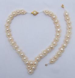 天然淡水珍珠項鏈 金鑲玉笑佛玫瑰花吊墜925銀三件套裝母親節禮物 歷史價格詳細信息