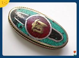 【雅之賞】*特賣*尼泊爾手工鑲嵌黃銅綠度母珊瑚吊墜掛墜~030455 歷史價格詳細信息