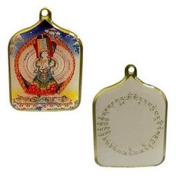 【大白傘蓋佛母】PVC 雙面 佛卡 唐卡 佛教 [11008] 歷史價格詳細信息