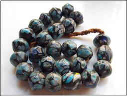 尼泊爾手工古法琉璃雪弗萊琉璃，直徑約：0.7cm，厚約：0. -2247 歷史價格詳細信息