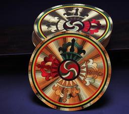 【香巴拉】金剛藏大圓滿尊勝咒輪透明貼紙 / 一組2個圓 歷史價格詳細信息