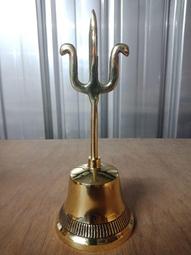 三叉鐘 三叉銅鐘 三叉手鈴 銅手搖鈴 佛教用品 驅邪保平安 開光 純銅鈴鐺 風鈴 化解煞氣 (小) 歷史價格詳細信息