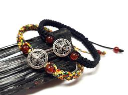 #禪圓#黑曜岩銅製十字杵手珠 / 手環 / 手鍊 / 念珠 歷史價格詳細信息