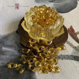 琉璃元寶【聚寶招財】????財源廣進 元寶聚財 金元寶黃色人工琉璃水晶裝飾 米缸聚寶盆裝飾 by 我型我色 歷史價格詳細信息