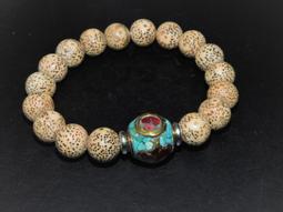 尼泊爾松綠石雕橫孔水滴墜(W73)(起標價為一個) 歷史價格詳細信息