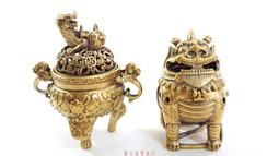 貔貅麒麟　(大)銅雕一對 開光純銅 歷史價格詳細信息