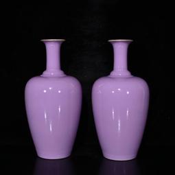 大清雍正黃釉胭脂紅描金多字款尊 花瓶一對 古玩古董陶瓷器收藏 歷史價格詳細信息