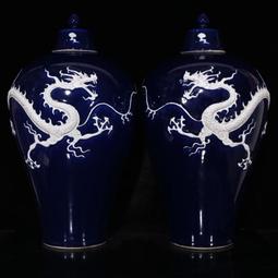 古瓷器 古董瓷器 明藍釉五彩麒麟鳳紋獸耳葫蘆瓶32&times;16:200-27817 歷史價格詳細信息