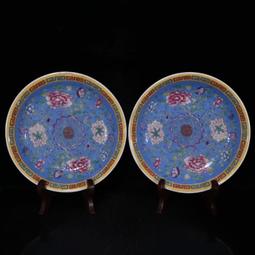 古瓷器 古董瓷器 大清乾隆黃釉雕刻竹節紋玉壺春瓶（有一對）（42&times;27cm）1400-5774 歷史價格詳細信息