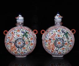 古瓷器 古董瓷器 大明永樂礬紅黃釉龍紋果盤（8&times;27cm）900-7745 歷史價格詳細信息