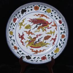 古瓷器 古董瓷器 大明宣德雪花藍內紅釉高腳杯p（12&times;19cm）600-11734 歷史價格詳細信息