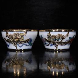 古瓷器 古董瓷器 大明成化紅胎斗彩花卉內畫天字罐（12.5&times;11cm）200-27835 歷史價格詳細信息