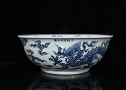 古瓷器 古董瓷器 大明宣德青花龍鳳五貢（香爐26.5&times;20.5cn花觚26&times;15cm蠟臺28.5&times;13cm）1000-5 歷史價格詳細信息
