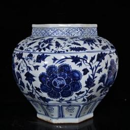 古瓷器 古董瓷器 元代霽藍留白雕刻龍紋梅瓶（51&times;26cm）1800-3908 歷史價格詳細信息