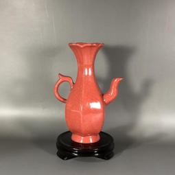 古瓷器 古董瓷器 宋代汝窯薄胎開片雙耳瓶（柴窯燒制）（23&times;11cm）200-27822 歷史價格詳細信息