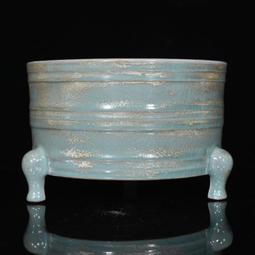 古瓷器 古董瓷器 宋代汝窯薄胎開片雙耳瓶（柴窯燒制）（23&times;11cm）200-27822 歷史價格詳細信息