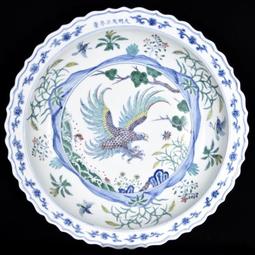 古瓷器 古董瓷器 明成化掐絲琺瑯彩魚藻紋瓶24&times;15:600-11684 歷史價格詳細信息