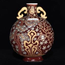 古瓷器 古董瓷器 明宣德黃釉青花魚藻紋碗11&times;30:600-11688 歷史價格詳細信息