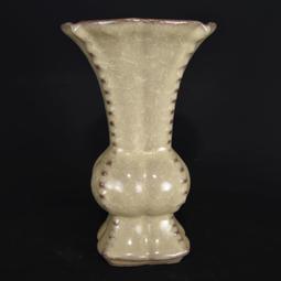 古瓷器 古董瓷器 汝窯花觚13&times;15800-9710 歷史價格詳細信息